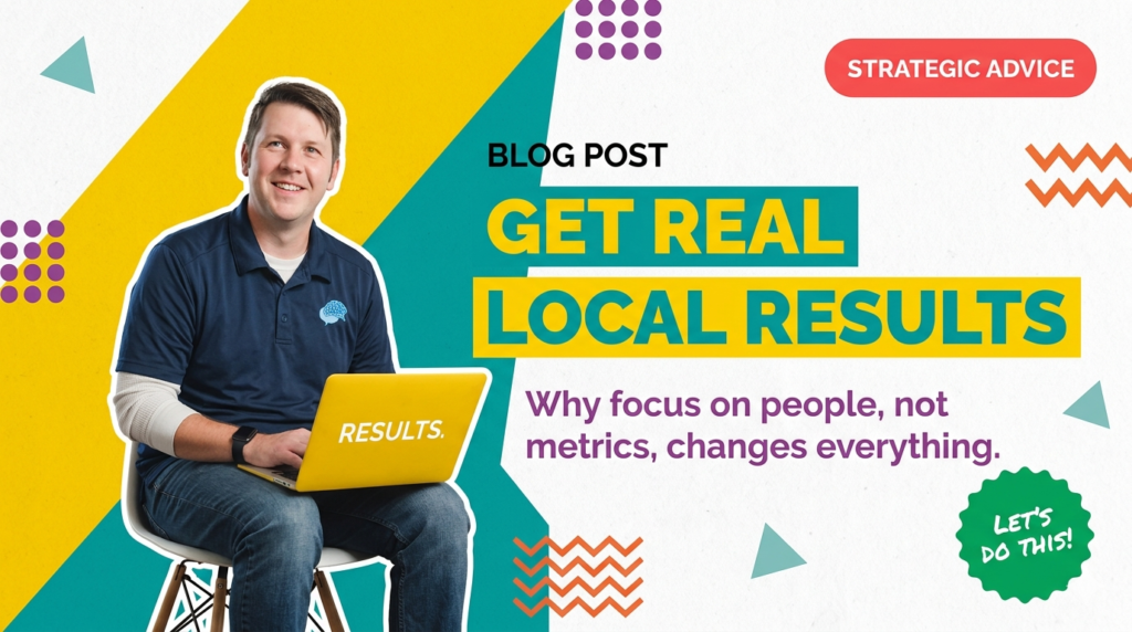 Marketing graphic promising real local results